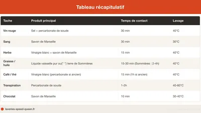 Taches difficiles : solutions efficaces avant lavage (2026)